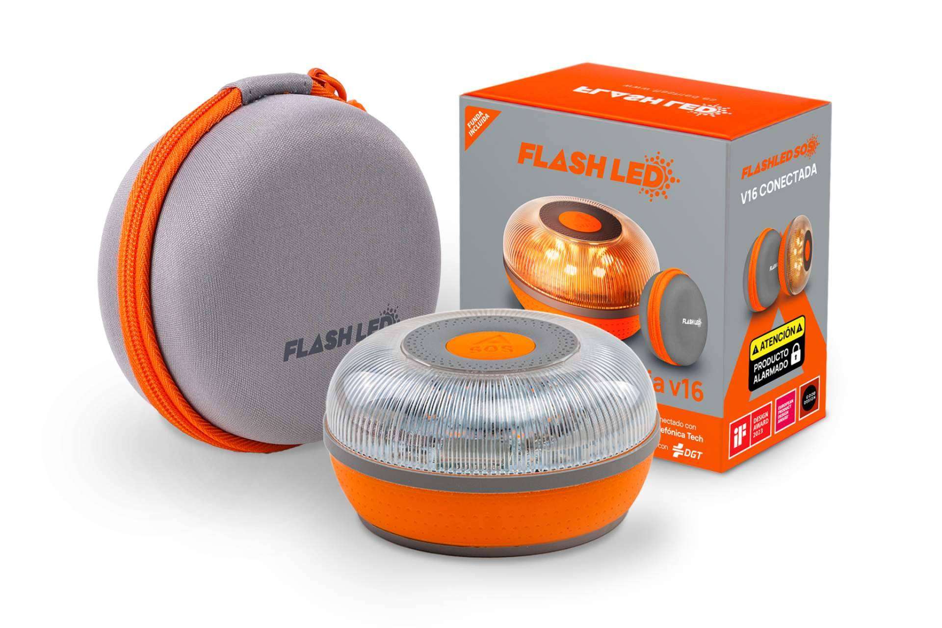 FlashLED SOS; Luz de emergencia V16 obligatoria para todos los vehículos excepto motocicletas