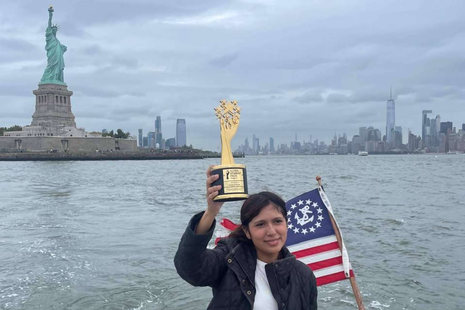 Triunfo histórico; Ángela Olazarán, primera latina en ganar el Global Student Prize 2024
