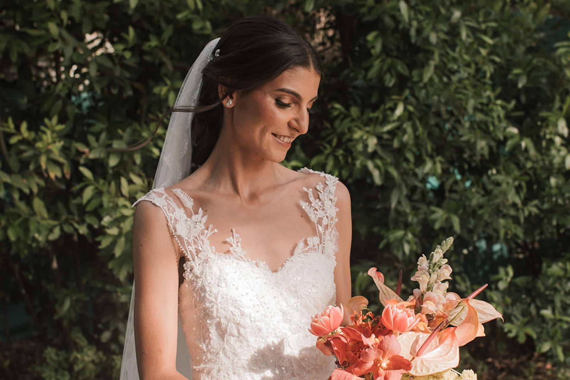 La boda de Lara; dos obras maestras de alta costura firmadas por Valérie Moreau