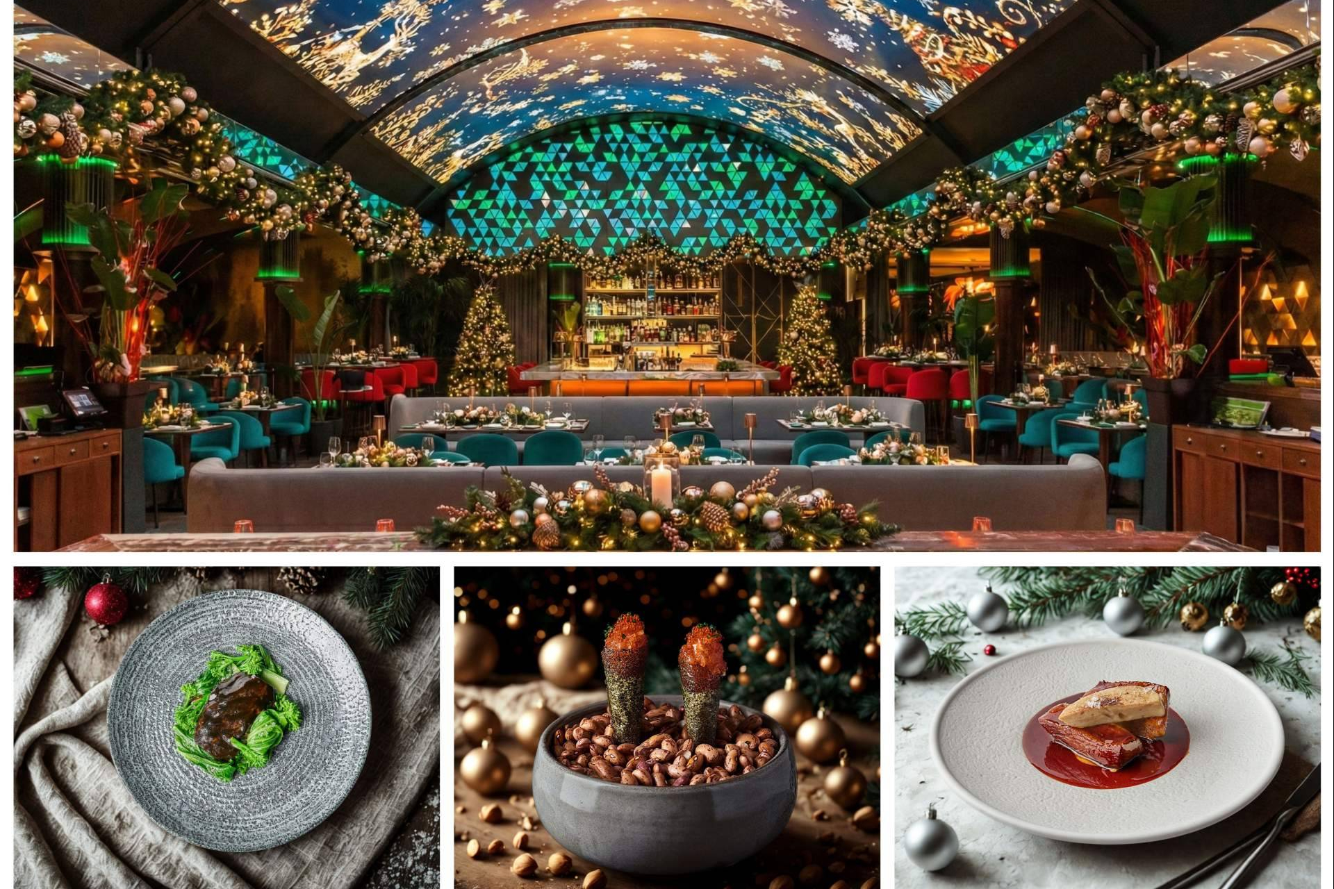 Gastronomía, luces y espectáculo, así se celebra la Navidad en el restaurante Quintoelemento