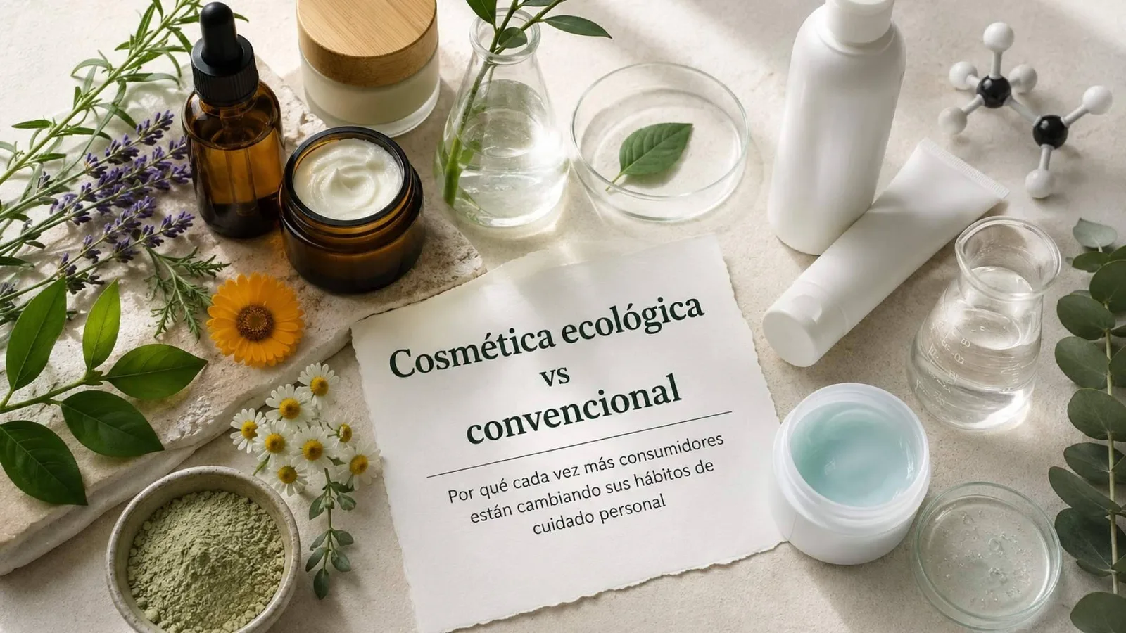 Cosmética ecológica vs convencional; por qué cada vez más consumidores están cambiando sus hábitos de cuidado personal